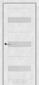 Бетон сніжний/Сатин білий  